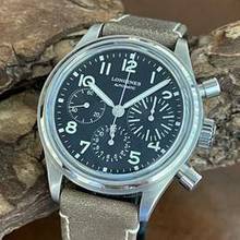 Thumbnail von Longines Avigation BigEye Chronograph L2.816.4.53.2 - Full Set </h1>