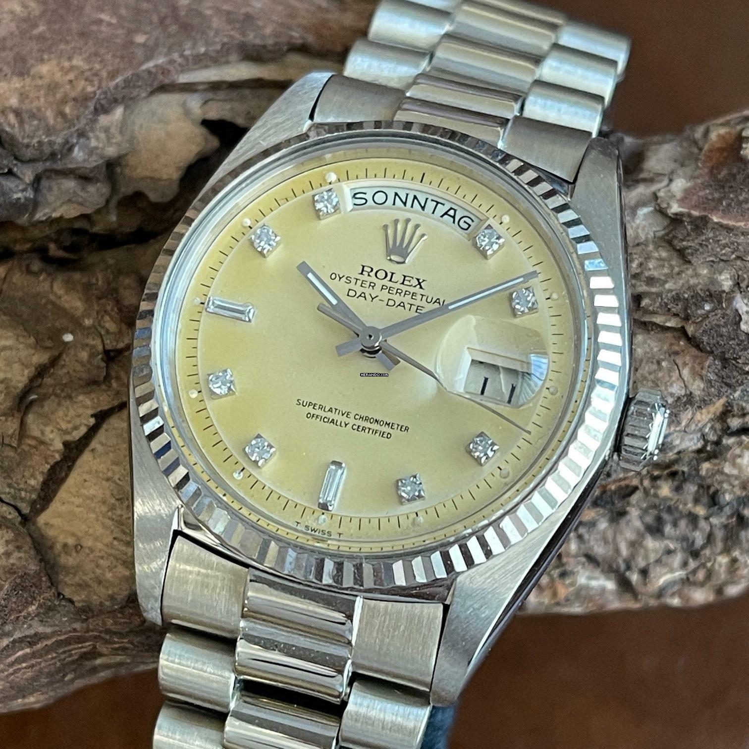 Rolex Day-Date 36 Day-Date LEMONDIAL - 750 Weißgold - Ref. 1803 </h1>