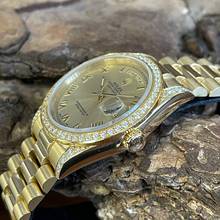 Thumbnail von Rolex Day-Date 36 36mm - 750 Gelbgold - Diamant - Ref. 18338 </h1>