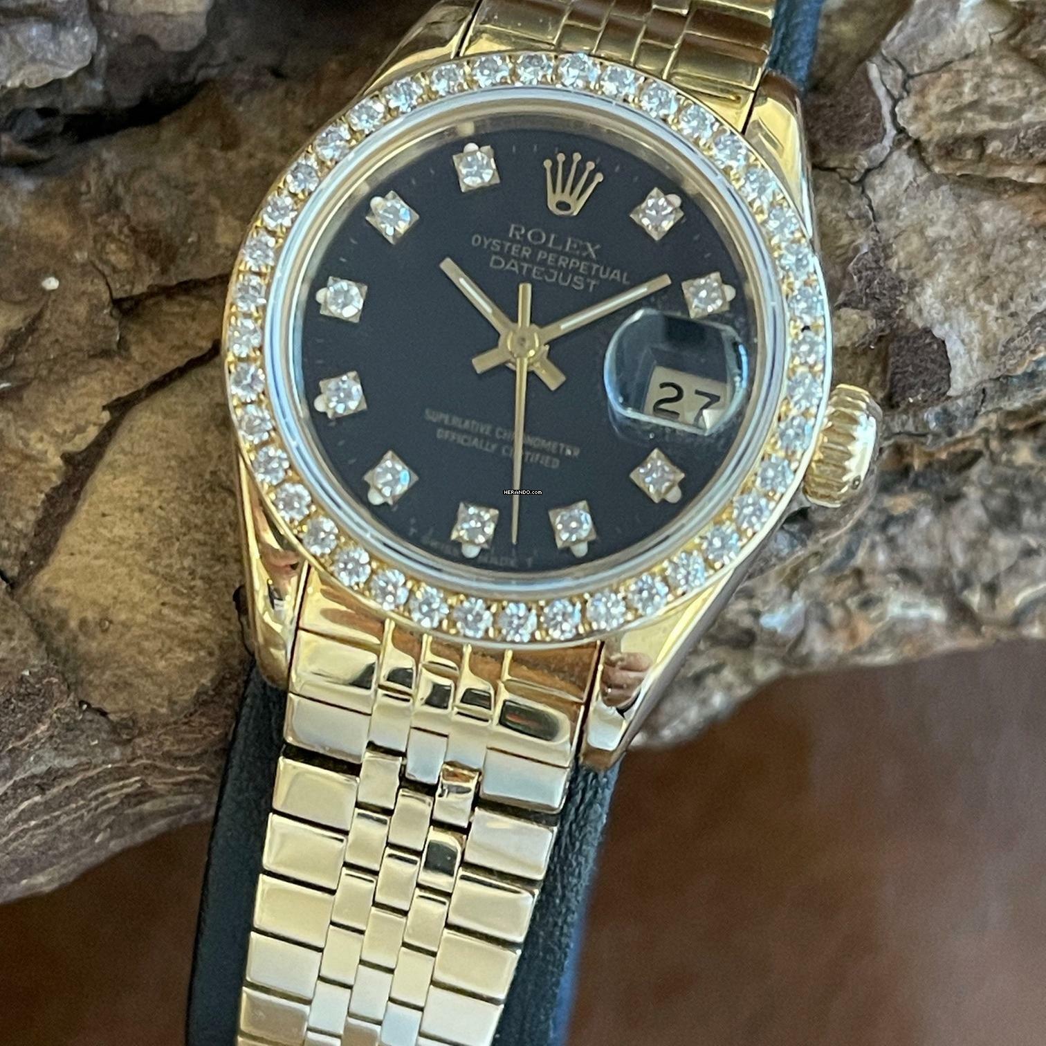 Rolex Lady-Datejust Datejust Lady Diamant - Ref. 69278 - Rolex BRICK Band in 750er Gelbgold </h1>