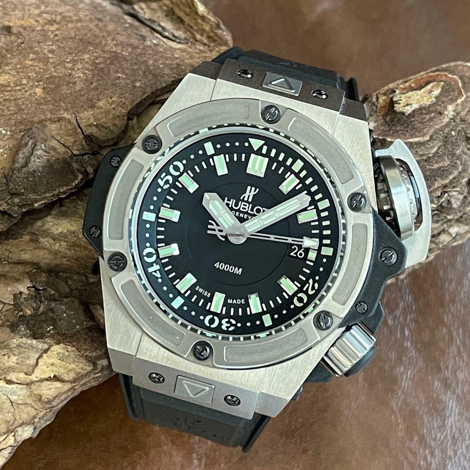  Hublot King Power Oceanographic 4000 Monaco Ltd. Diver 48 - FULL SET - Ref. 731.NX.1190.RX 