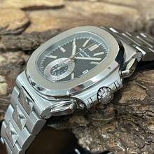 Thumbnail von Patek Philippe Nautilus Chronograph - Ref. 5980/1 - FULL SET 2012 LC100 </h1>