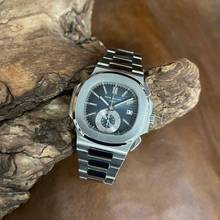 Thumbnail von Patek Philippe Nautilus Chronograph - Ref. 5980/1 - FULL SET 2012 LC100 </h1>