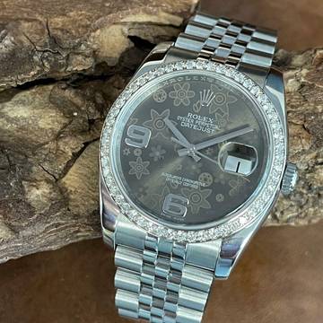  Rolex Datejust 36 Diamant Lünette - FULL SET 2012 - Ref. 116244  