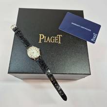 Thumbnail von Piaget Petit Ovale Ouro Branco Corda 24mm Completo