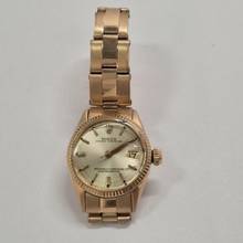 Thumbnail von Rolex Oyster Perpetual Lady Date Full Gold Vintage 26mm Completo