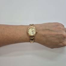 Thumbnail von Rolex Oyster Perpetual Lady Date Full Gold Vintage 26mm Completo