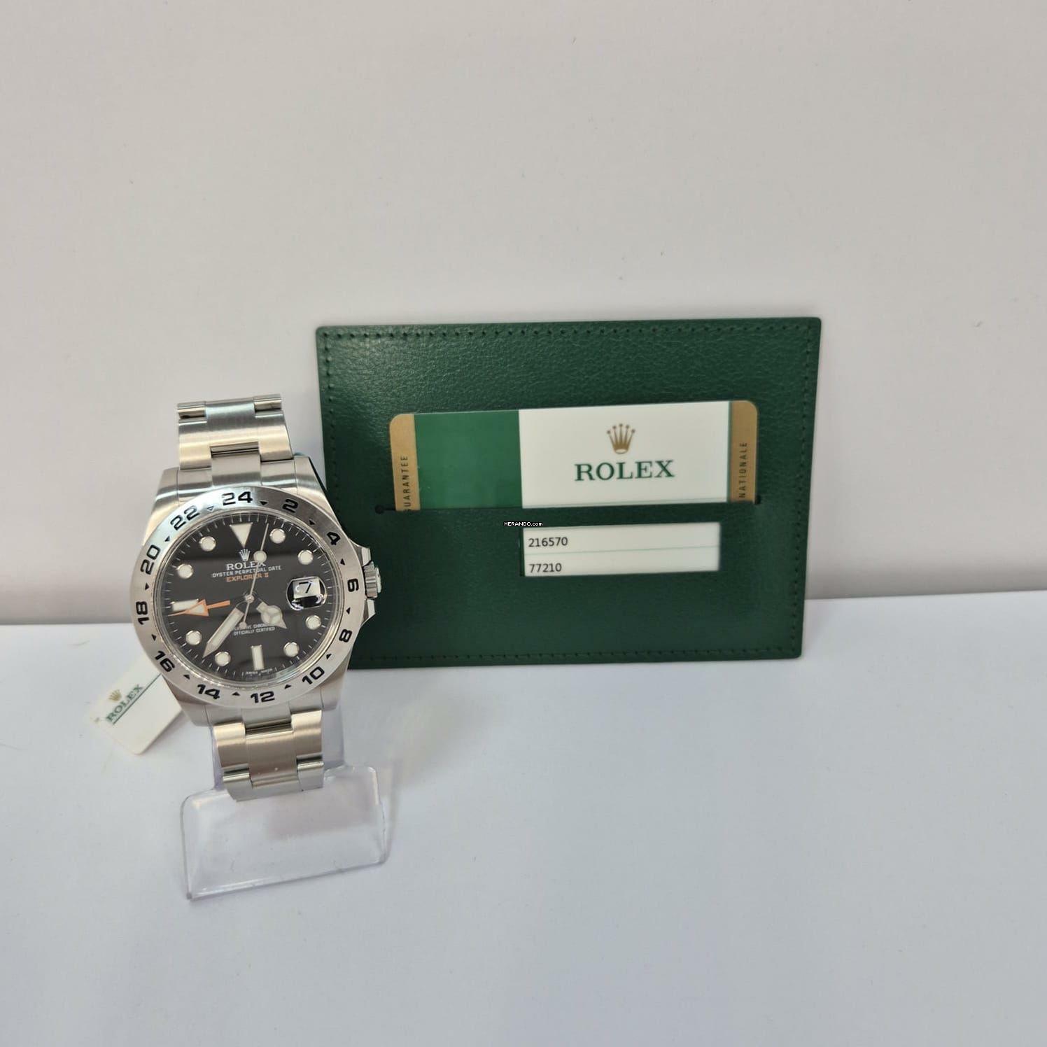 Thumbnail von Rolex Explorer II 42mm Black Automático Completo