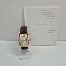 Thumbnail von Cartier Tank Américaine XL Ouro Rosé Automático 32x52mm Completo