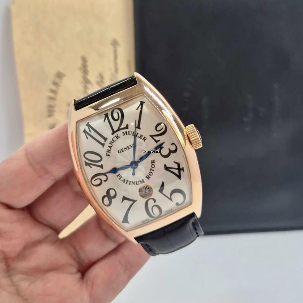  Franck Muller Casablanca Jumbo Ouro Rosé Automático Completo 