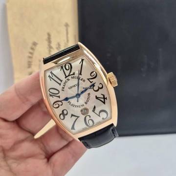  Franck Muller Casablanca Jumbo Ouro Rosé Automático Completo 