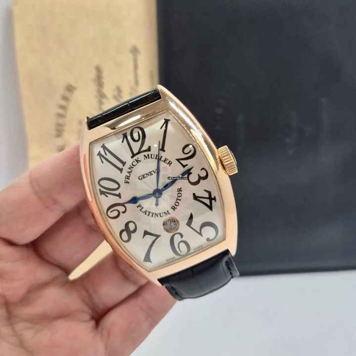  Franck Muller Casablanca Jumbo Ouro Rosé Automático Completo 