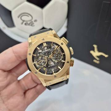  Hublot Classic Fusion Aerofusion Pele Ouro 45mm Edição Limitada 