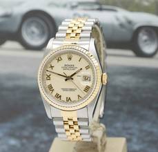 Thumbnail von Rolex Datejust 36 Stahl/Gold Ref :16233 Rolex Box & Papiere von 1990 </h1>