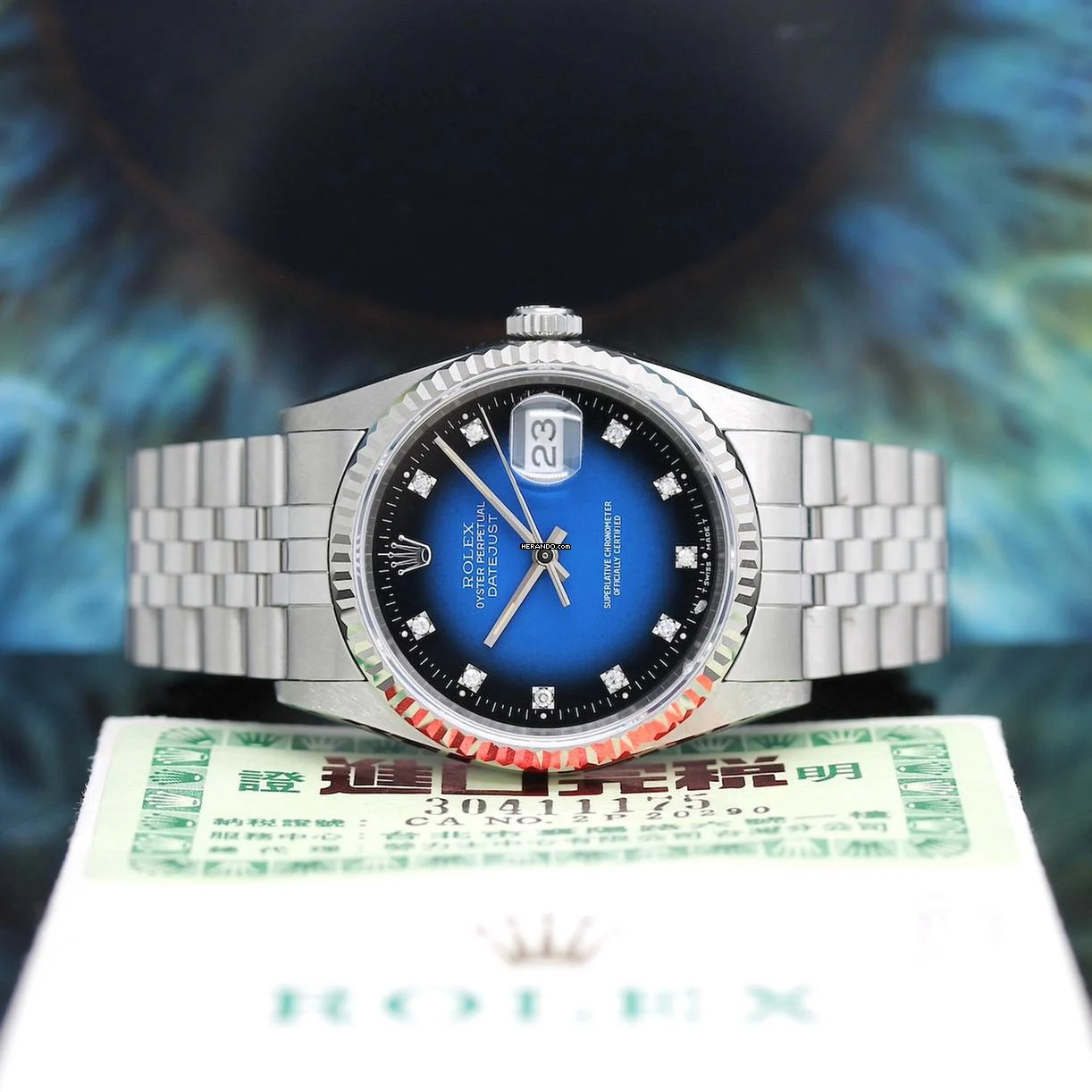 Rolex Datejust 36 Stahl Ref :16234 Rolex Box & Papiere von 1993 </h1>