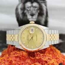 Thumbnail von Rolex Datejust 36 Stahl/Gold Ref :16233 Rolex Box & Papiere von 1989 </h1>