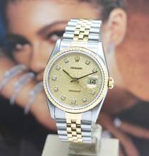 Thumbnail von Rolex Datejust 36 Stahl/Gold Ref :16233 Rolex Box & Papiere von 1997 </h1>