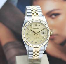 Thumbnail von Rolex Datejust 36 Stahl/Gold Ref :16233 Rolex Box & Papiere von 1997 </h1>
