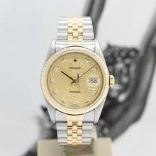 Thumbnail von Rolex Datejust 36 Stahl/Gold Ref :16233 Rolex Box & Papiere von 1997 </h1>