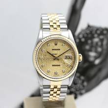 Thumbnail von Rolex Datejust 36 Stahl/Gold Ref :16233 Rolex Box & Papiere von 1997 </h1>