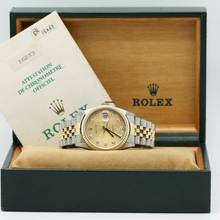 Thumbnail von Rolex Datejust 36 Stahl/Gold Ref :16233 Rolex Box & Papiere von 1997 </h1>