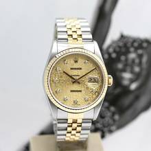 Thumbnail von Rolex Datejust 36 Stahl/Gold Ref :16233 Rolex Box & Papiere von 1997 </h1>