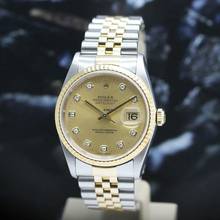 Thumbnail von Rolex Datejust 36 Stahl/Gold Ref :16233 Rolex Box & Papiere von 1996 </h1>