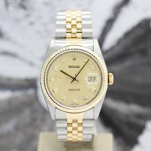 Thumbnail von Rolex Datejust 36 Stahl/Gold Ref :16233 Rolex Box & Papiere von 1999 </h1>