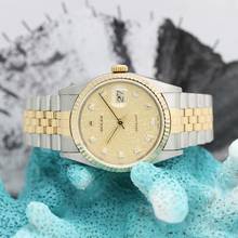 Thumbnail von Rolex Datejust 36 Stahl/Gold Ref :16233 Rolex Box & Papiere von 1999 </h1>