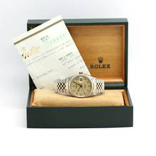 Thumbnail von Rolex Datejust 36 Stahl/Gold Ref :16233 Rolex Box & Papiere von 1999 </h1>