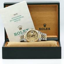 Thumbnail von Rolex Datejust 36 Stahl/Gold Ref :16233 Rolex Box & Papiere von 2002 </h1>