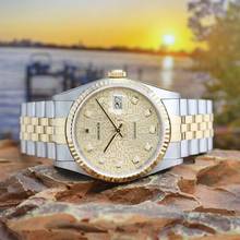 Thumbnail von Rolex Datejust 36 Stahl/Gold Ref :16233 Rolex Box & Papiere von 2002 </h1>
