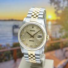 Thumbnail von Rolex Datejust 36 Stahl/Gold Ref :16233 Rolex Box & Papiere von 2002 </h1>