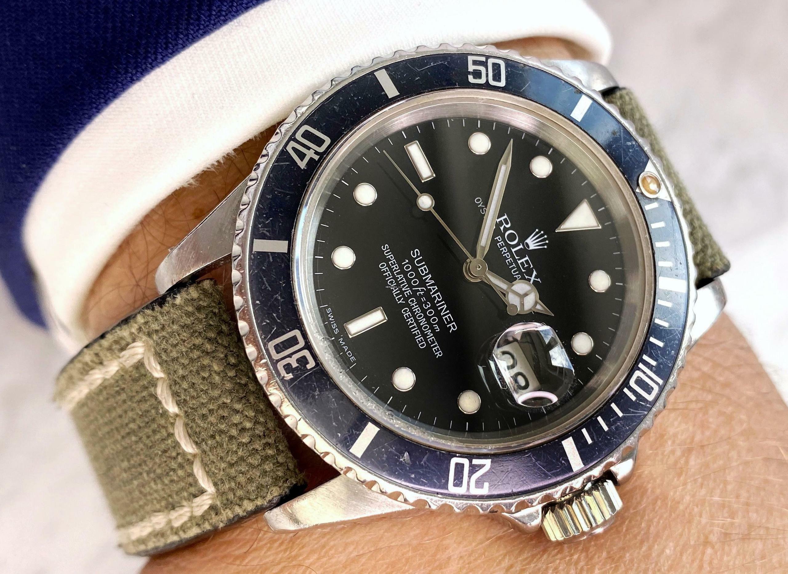 Rolex Submariner Date Automatic Vintage dating 1982 Serviced ref 16800 16800