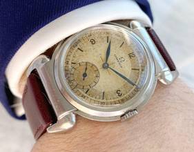 Thumbnail von Omega Classic Extremely Rare Big Scarab Sector Dial 35mm Serviced Vintage