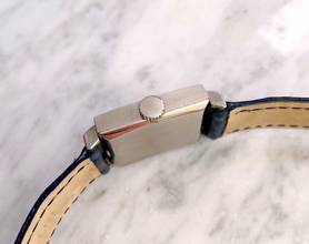 Thumbnail von Patek Philippe Vintage Seltene Vintage Edelstahl Stahl Tank ref 1408 1408