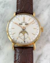 Thumbnail von Omega Seamaster Cosmic Serviced Triple Date Cosmic Moonphase Solid Gold Vintage 2473 2473