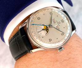 Thumbnail von Omega Seamaster Cosmic Triple Date Moonphase Vintage Steel 2471 2471