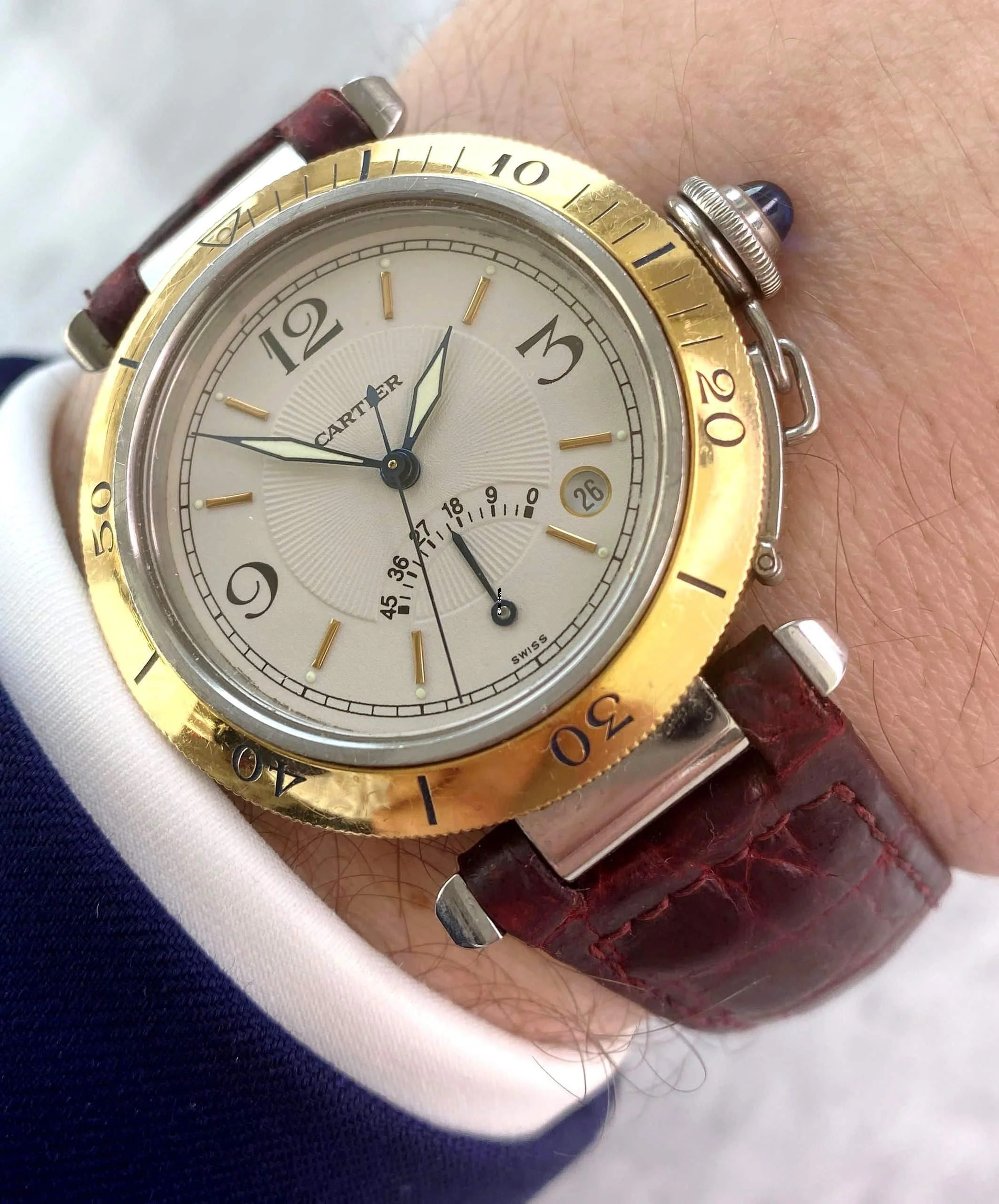 Cartier Pasha Power Reserve Automatik ref 1033 1033