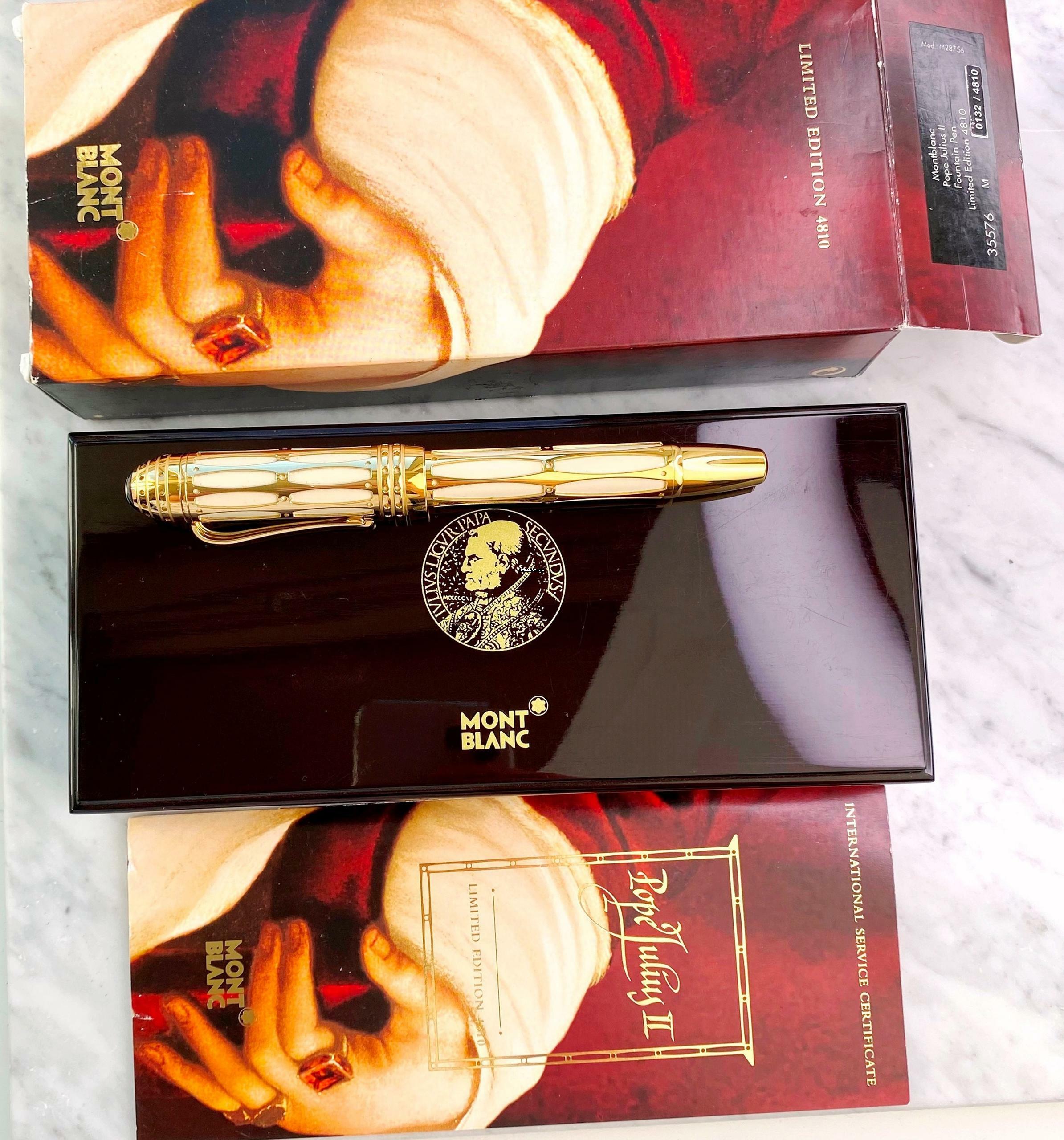  Montblanc 4810 Patrons of Art Limited Edition: Pope Julius II 4810 - Fountain Pen - Limited from 2005 </h1> 