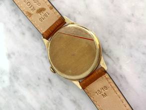 Thumbnail von IWC Early Vintage Solid Gold Restored Black Dial 35mm cal 83 dating 1938 </h1>