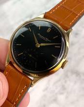 Thumbnail von IWC Early Vintage Solid Gold Restored Black Dial 35mm cal 83 dating 1938 </h1>