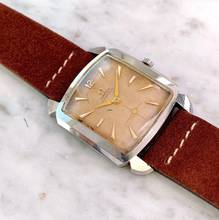 Thumbnail von Omega Bumper Rare Art Deco Case Honeycomb Dial Automatic Bumper 3950 3950