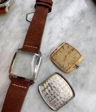 Thumbnail von Omega Bumper Rare Art Deco Case Honeycomb Dial Automatic Bumper 3950 3950