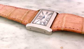 Thumbnail von Cartier Tank Divan Pink Mother of Pearl Dial MOP Quarz Quartz Lady 2599 2599 </h1>