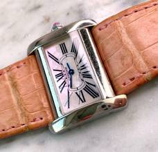 Thumbnail von Cartier Tank Divan Pink Mother of Pearl Dial MOP Quarz Quartz Lady 2599 2599 </h1>