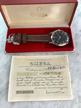 Thumbnail von Omega Classic Serviced 35mm Vintage FULL SET Box Papers Black Restored Dial 2605 2605