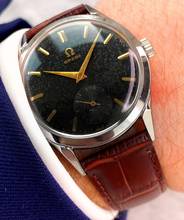 Thumbnail von Omega Classic Serviced Vintage Handwinding Black Tropical Dial 2605 2605