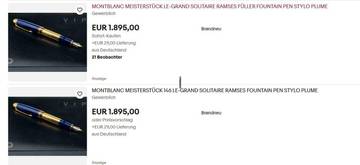 Thumbnail von Montblanc Meisterstück Ramses II 1997 LE GRAND - Fountain Pen - Limited </h1>