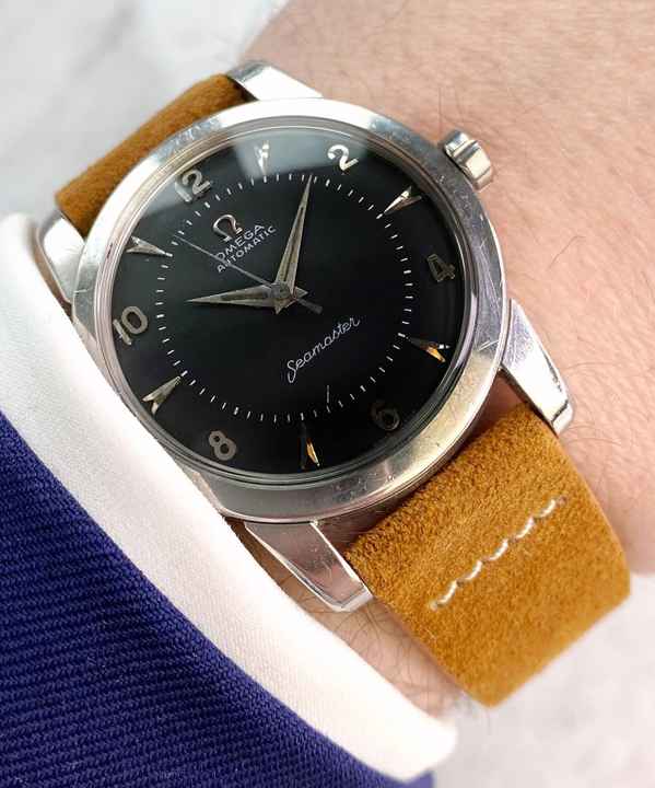  Omega Seamaster Fat Lugs Seamaster Vintage Automatic Automatik Restored Black Dial 2577 2577 